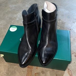 Paul Green Black Leather Booties